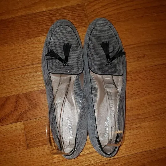 Beautifeel gray leather loafers
