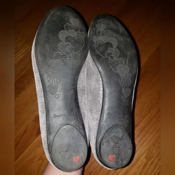 Beautifeel gray leather loafers