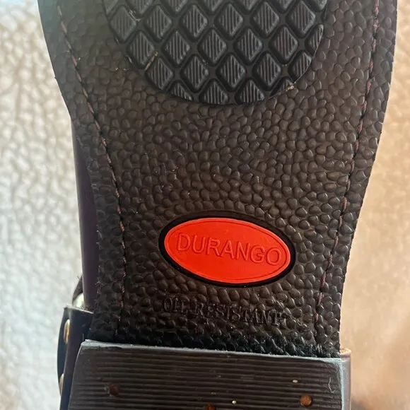 Beautiful, Men's Durango Brown Harness Boots, Square Toe, Pill-On, Size 10