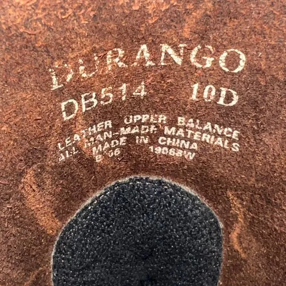 Beautiful, Men's Durango Brown Harness Boots, Square Toe, Pill-On, Size 10