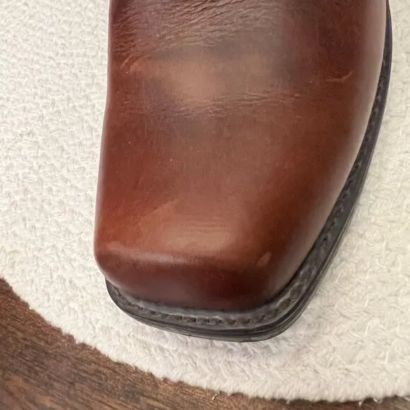 Beautiful, Men's Durango Brown Harness Boots, Square Toe, Pill-On, Size 10