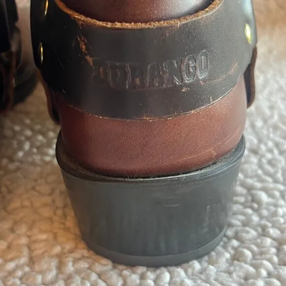 Beautiful, Men's Durango Brown Harness Boots, Square Toe, Pill-On, Size 10