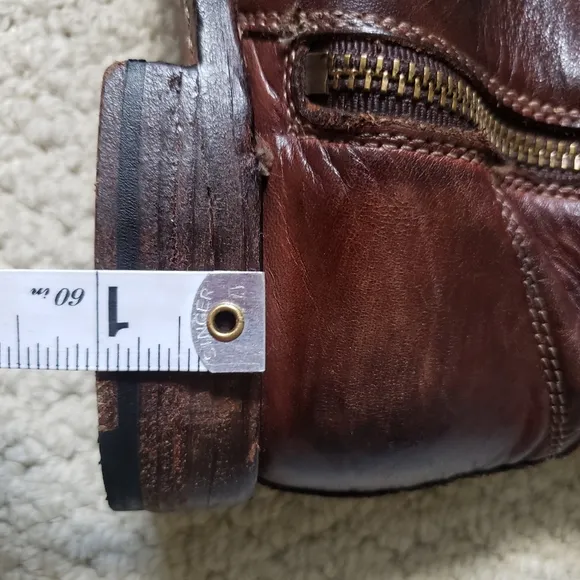 Bed Stu Cobbler Series Kitty Knee High Rustic Teak Leather Boots