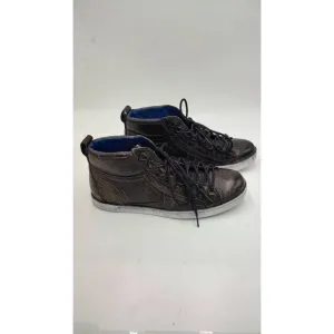 BED Stu Mens Brentwood Fashion Sneakers Brown Leather Lace Up Organic USA 9M