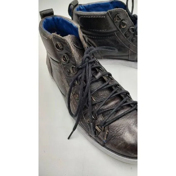 BED Stu Mens Brentwood Fashion Sneakers Brown Leather Lace Up Organic USA 9M
