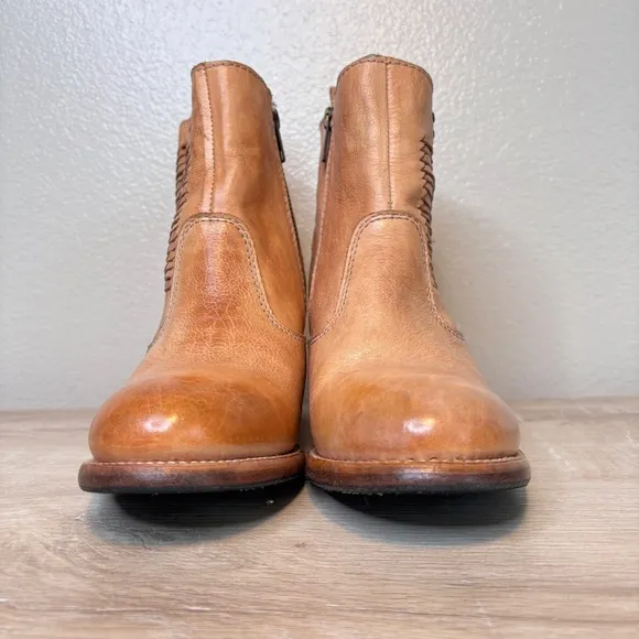 Bed‎ Stu Shrill Sand Leather Heeled Boots Size 8.5