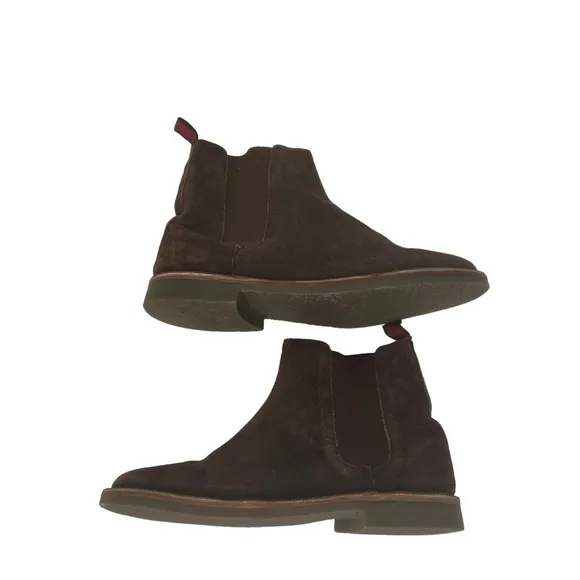 Ben Sherman Brown Suede Leather Pull-On Chelsea Boots Men’s Size 9 NWOT