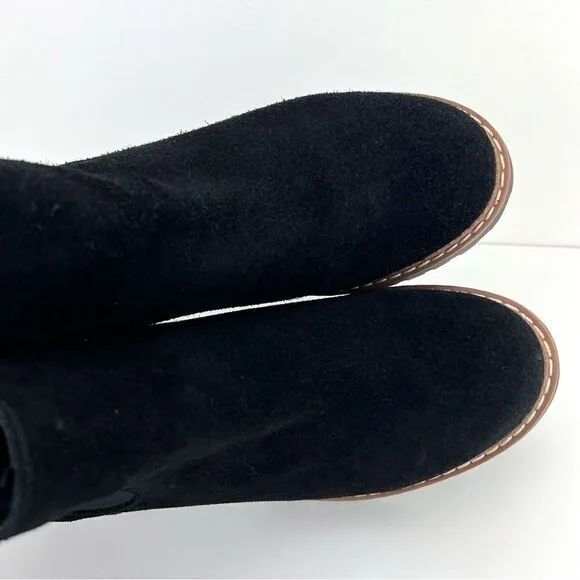 Bertuchi Black Suede Slip on Chelsea Boots