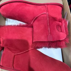 Big kids Red Suede Boots