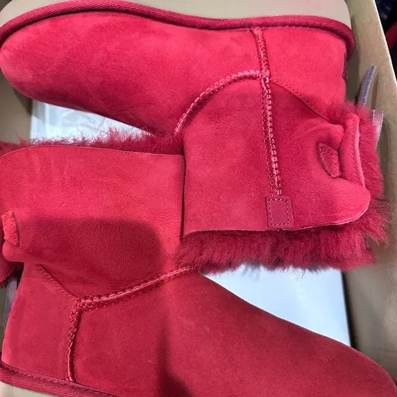 Big kids Red Suede Boots