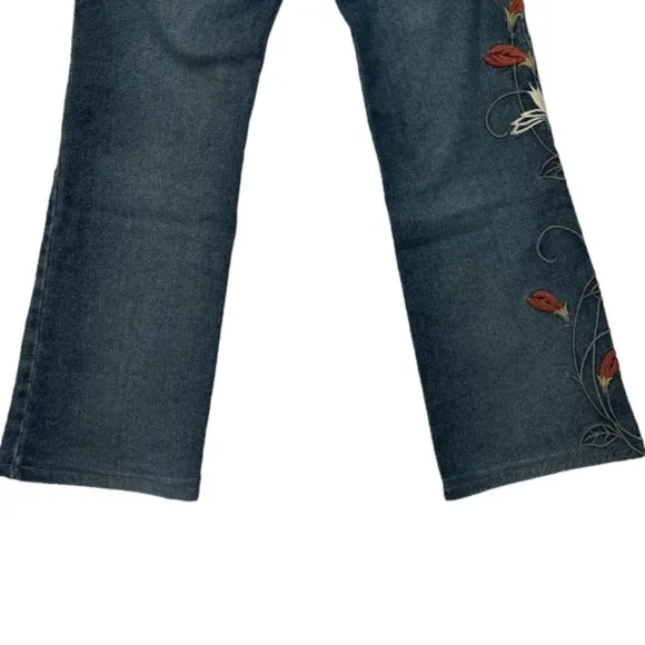 Billy Blues Embroidered Denim Jeans Vintage Made in USA Cropped Altered /real 31