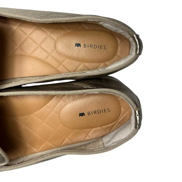 Birdies The Swift Metallic Leather Loafer Slip-on Flats Women’s Size 9.5