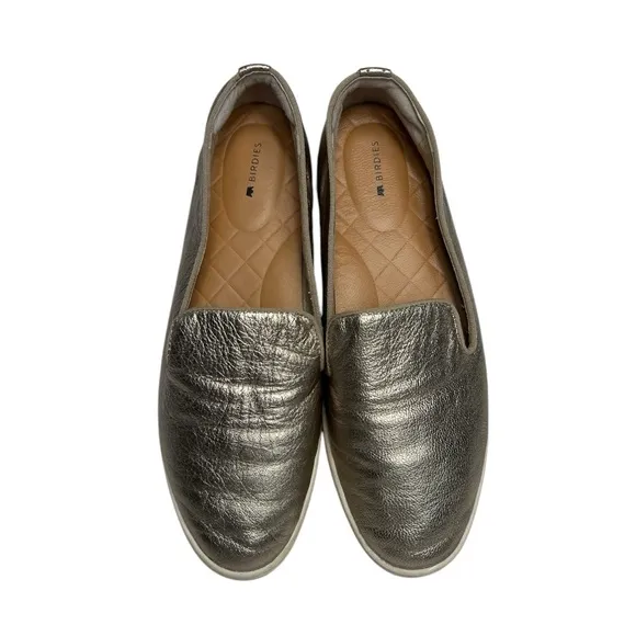 Birdies The Swift Metallic Leather Loafer Slip-on Flats Women’s Size 9.5