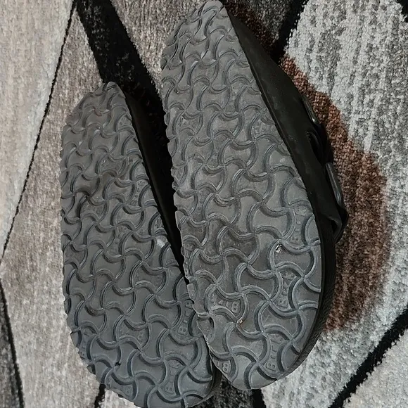 BIRKENSTOCK ARIZONA BLACK EVA WATERPROOF SLIDES SANDALS