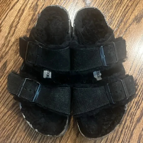 Birkenstock Arizona Fur Sandals