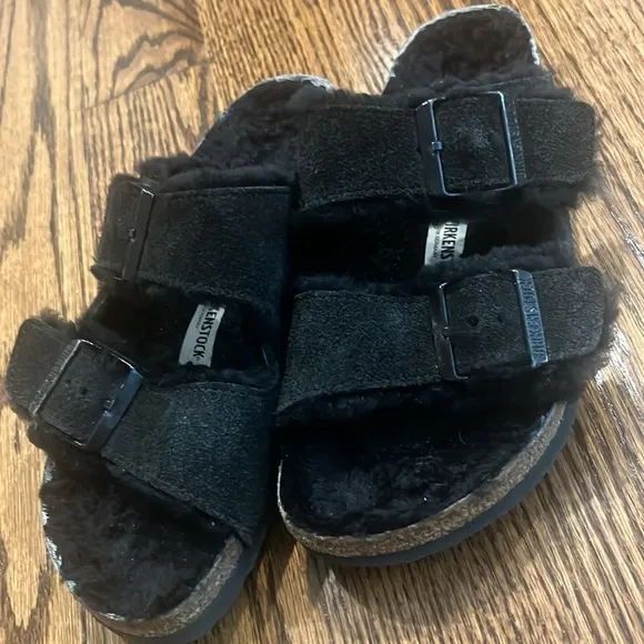 Birkenstock Arizona Fur Sandals