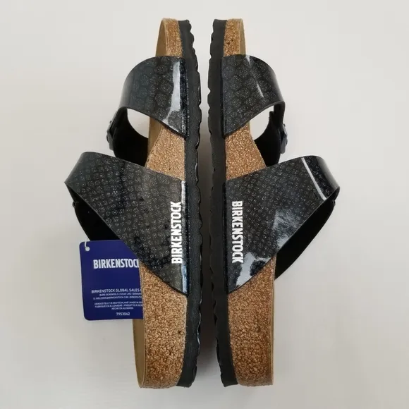 Birkenstock Arizona High Shine Glitter Buckle Sandals NWOB Size 8