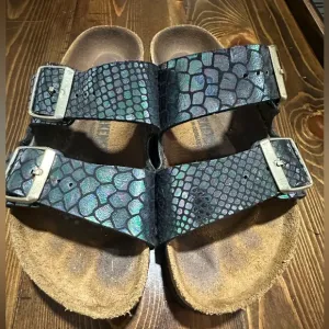 Birkenstock Arizona Iridescent Sandals size 38 Ladies Size 7
