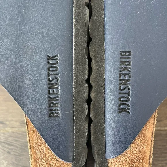 Birkenstock Arizona Soft Footbed Birko-Flor Blue Sandals Size 43 Size 12-12.5