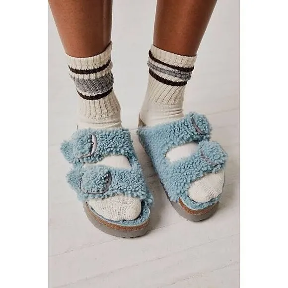 Birkenstock Arizona Teddy Shearling Sandals
