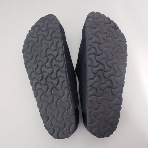 Birkenstock Arosa Pebbled Leather Envelope Sandals Size 7 Black Womens Classic