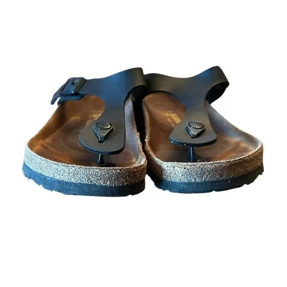 BIRKENSTOCK Black Gizeh Birko-Flor -Women's Sandals EU 38 US 7 7.5