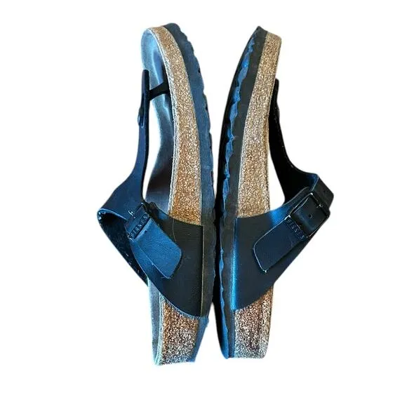 BIRKENSTOCK Black Gizeh Birko-Flor -Women's Sandals EU 38 US 7 7.5