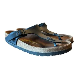 BIRKENSTOCK Black Gizeh Birko-Flor -Women's Sandals EU 38 US 7 7.5