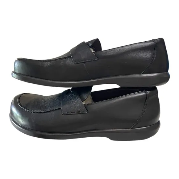 Birkenstock Brandenburg Black Leather Loafers Men’s 12 (EU 45)