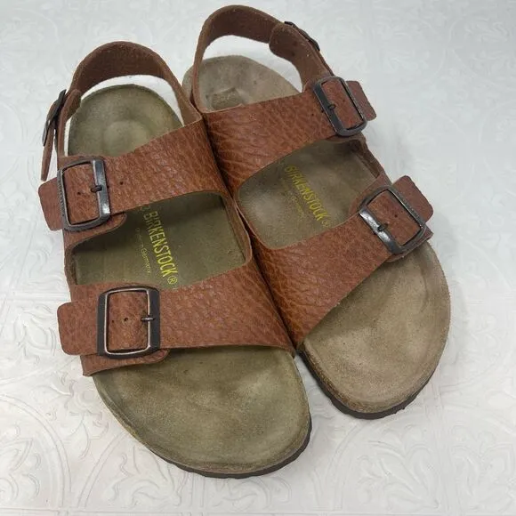 Birkenstock Brown Milano Slingback Sandals Size 43