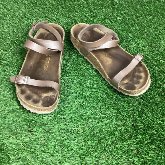 Birkenstock Daloa Ankle Strap Brown Sandals 39