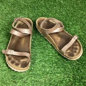 Birkenstock Daloa Ankle Strap Brown Sandals 39