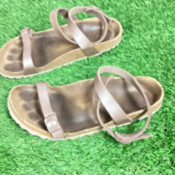 Birkenstock Daloa Ankle Strap Brown Sandals 39