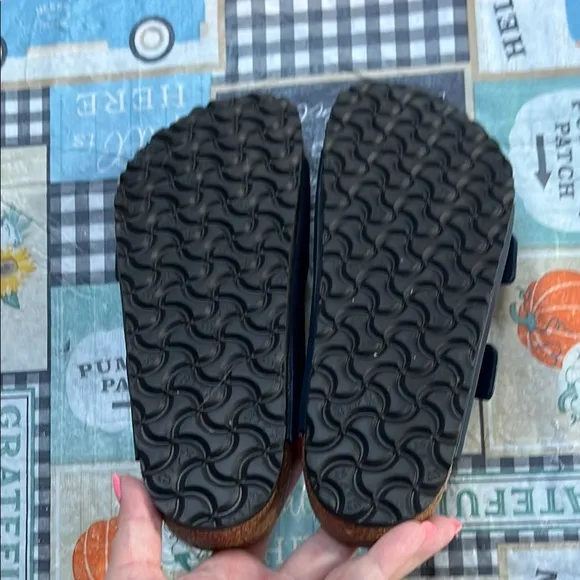 Birkenstock Dark Blue Arizona Sandals with Buckles Size 40