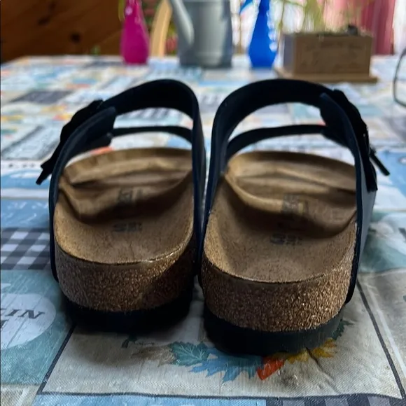 Birkenstock Dark Blue Arizona Sandals with Buckles Size 40