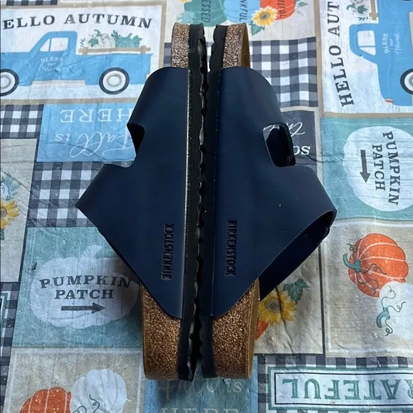 Birkenstock Dark Blue Arizona Sandals with Buckles Size 40
