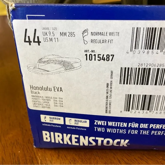 Birkenstock Honolulu EVA Thongs Flip Flops Sandals  Euro 44 EUC, US 11, New