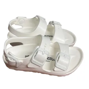 Birkenstock Little Kids Milano Essentials White 7-7.5 Toddler NWOB