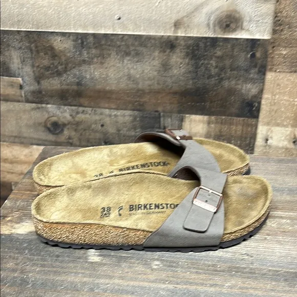 Birkenstock Madrid Buckle Slide Sandal - Mocca - EU 38 - L7/M5