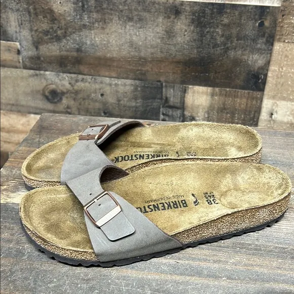 Birkenstock Madrid Buckle Slide Sandal - Mocca - EU 38 - L7/M5