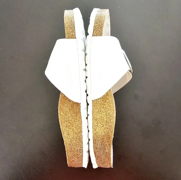 Birkenstock Madrid White Sandals with Big Buckle