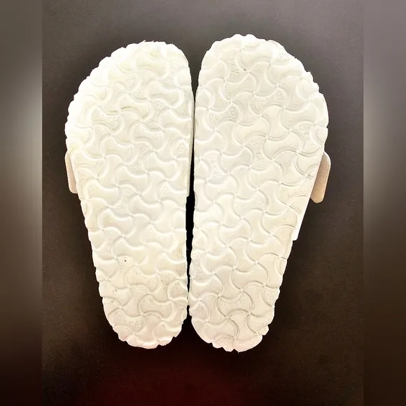 Birkenstock Madrid White Sandals with Big Buckle