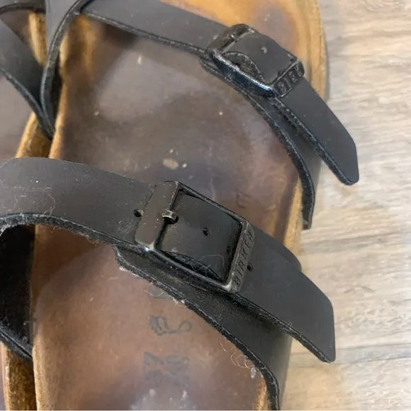 Birkenstock Mayari Leather Buckle Strap Sandals