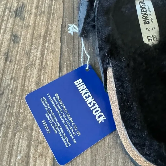 Birkenstock Mayari Shearling Natural Leather Oiled sandals size 6