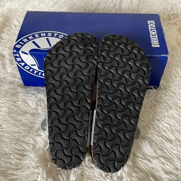 Birkenstock Metallic Suede Leather Gizeh Sandals