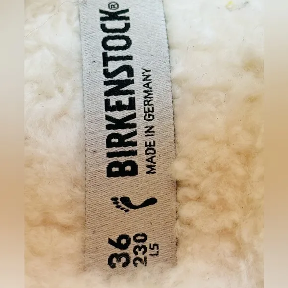 Birkenstock Milano Shearling High Shine Ecru Sandals