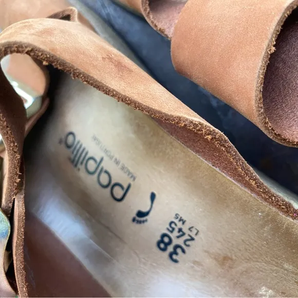 Birkenstock Papillio Brown Double Buckle Sandals Size 38 / 8
