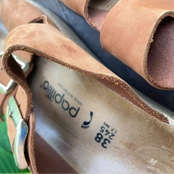 Birkenstock Papillio Brown Double Buckle Sandals Size 38 / 8