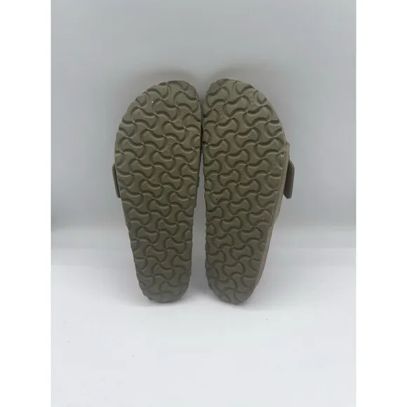 Birkenstock Sandals Unisex Madrid Vegan Big Buckle Khaki Classic US 9 EU 40 New