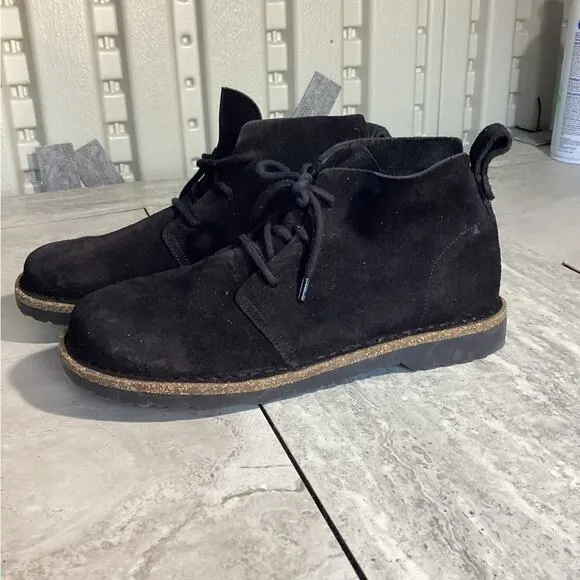 BIRKENSTOCK UPPSALA MID SUEDE LEATHER Boots Black New sz 9